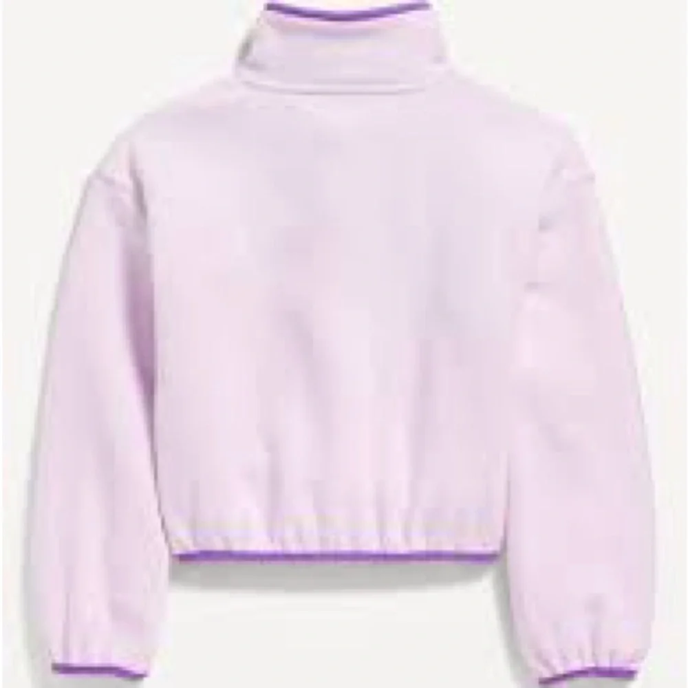 Old Navy Girls Mock Neck Microfleece Pullover Purple Pink L NWT